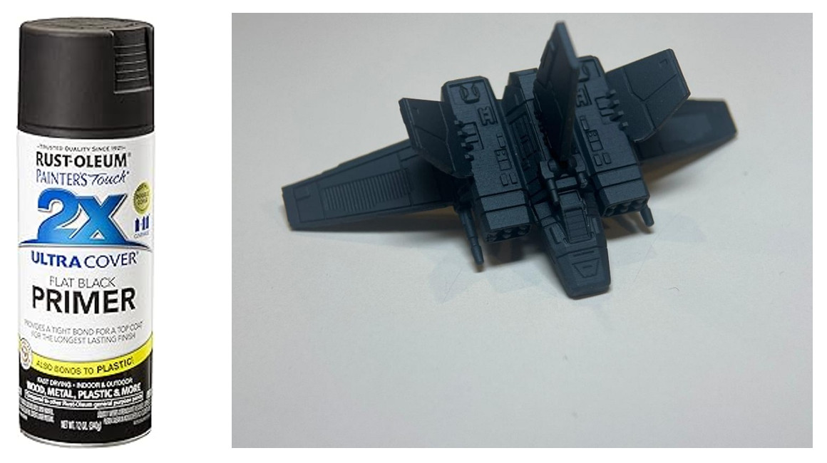 Star Wing in black primer